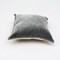 Stonewashed Cotton Velvet Throw Pillow – 18"x18" Decorative Cushion with Handstitched Edges